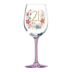 Lulu 21st Birthday Celebration Wine Glass